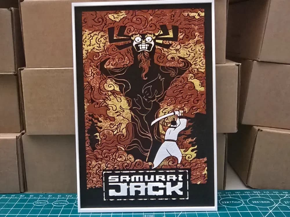 Samurai Jack Poster - Hueforge Art by Lumpy3D HueForge model: Samurai Jack Poster - Hueforge Art by Lumpy3D