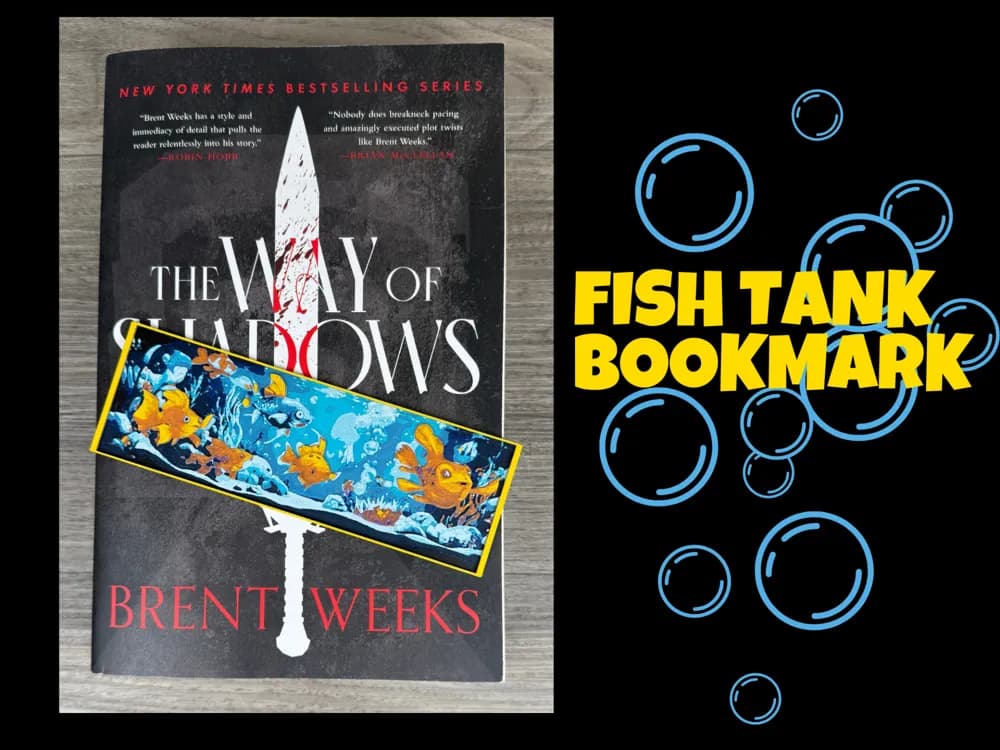 Fish Tank Bookmark by Canadian Gamer HueForge model: Fish Tank Bookmark by Canadian Gamer