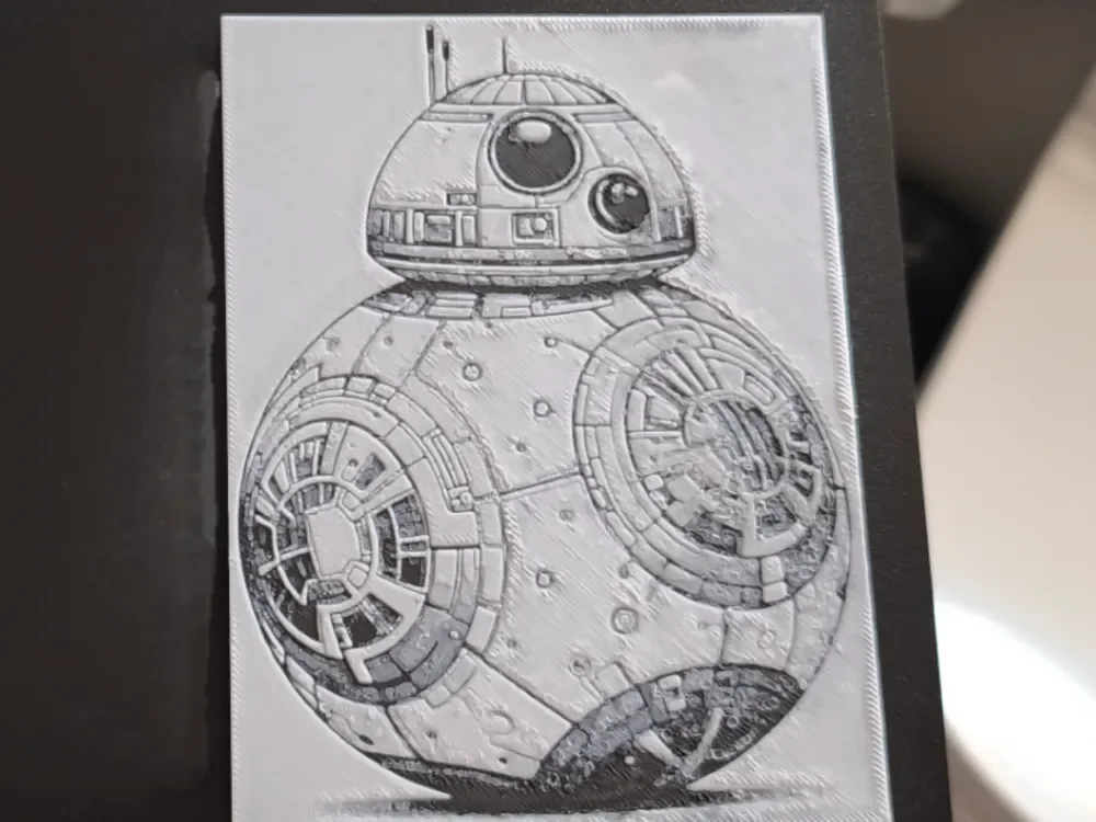 Hueforge BB8 in black and white