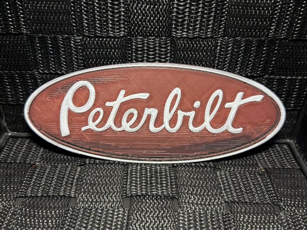 Peterbilt Logo - Hueforge by JoDau HueForge model: Peterbilt Logo - Hueforge by JoDau