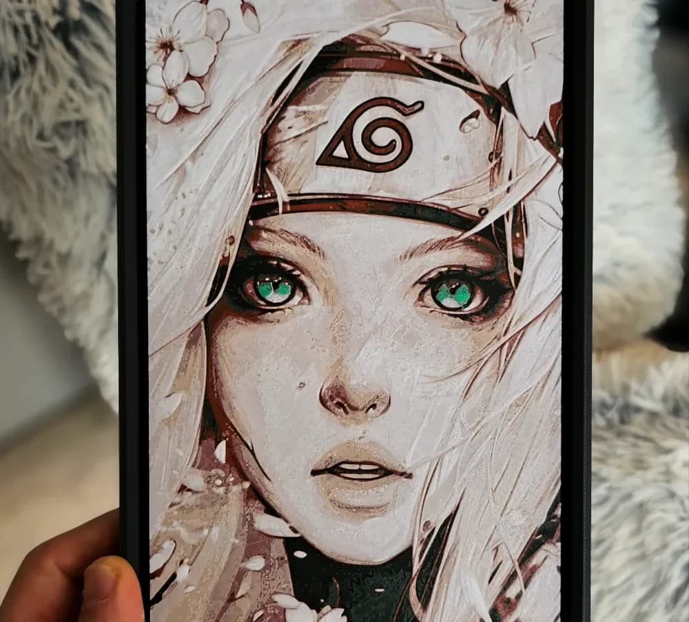 Sakura Haruno - Naruto (HueForge) by C3D HueForge model: Sakura Haruno - Naruto (HueForge) by C3D