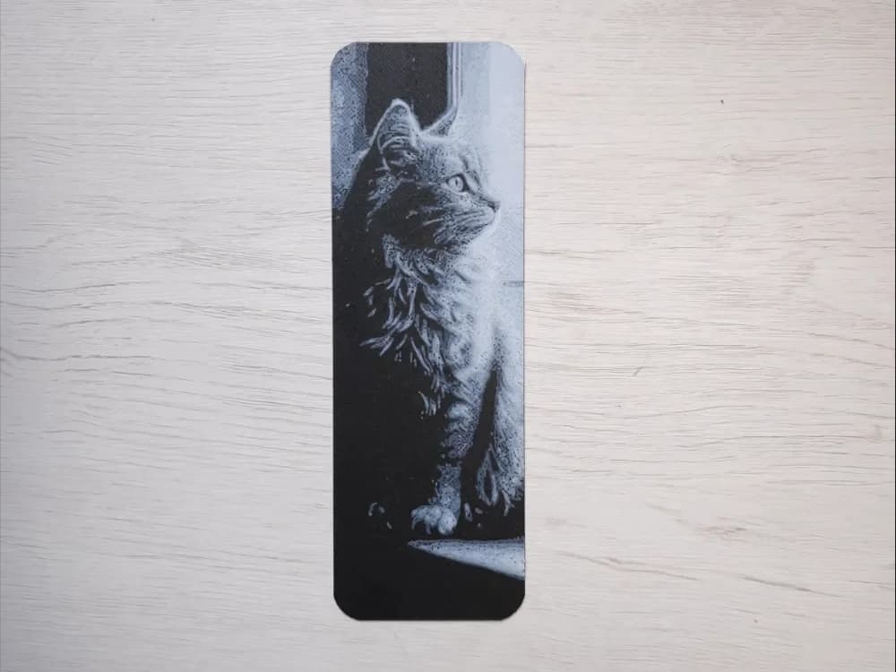 Cat in the Window Bookmark by Atrus Design HueForge model: Cat in the Window Bookmark by Atrus Design