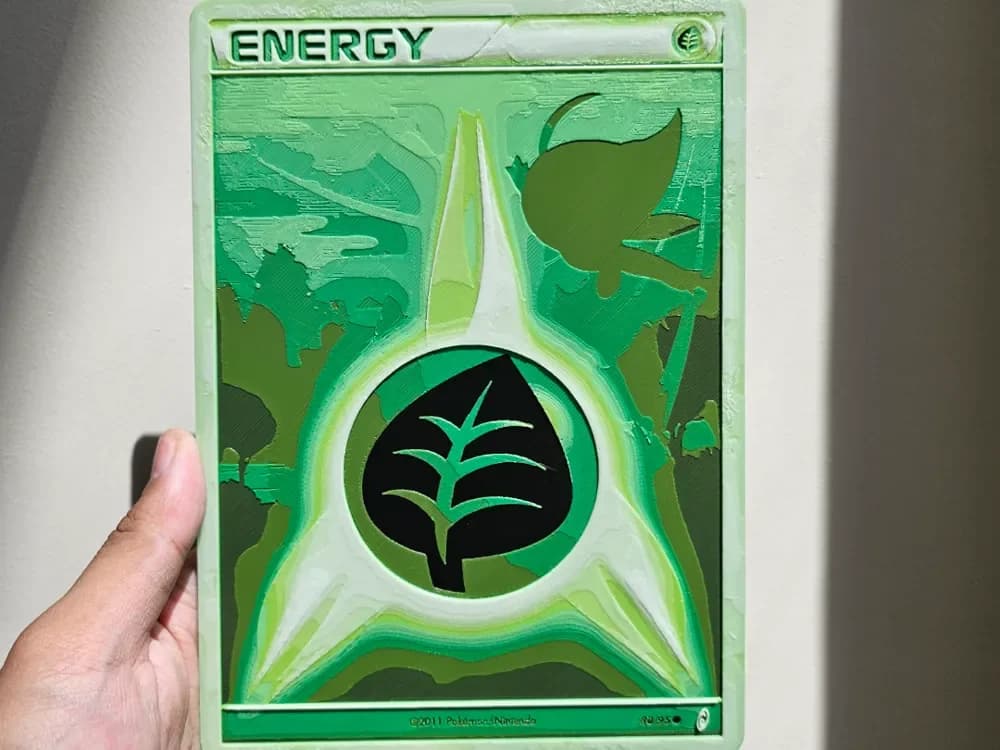 HueForge model: Grass Energy Call of Legends Pokemon Hueforge by Loki