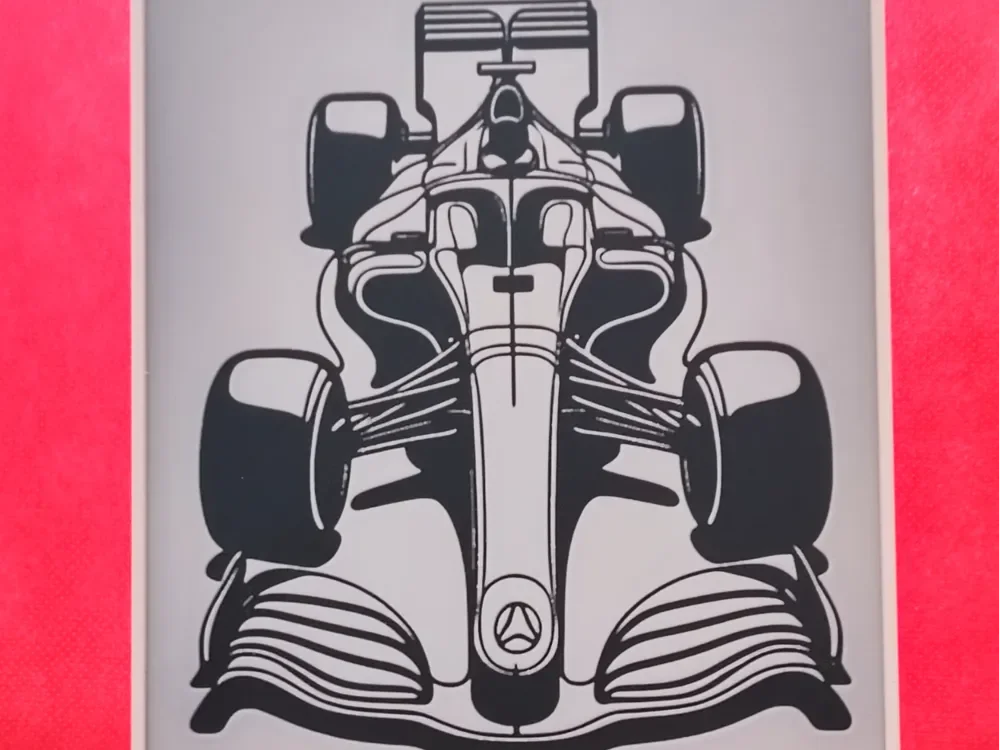 Formula 1 (4) - HueForge 2-Color by BoDad HueForge model: Formula 1 (4) - HueForge 2-Color by BoDad
