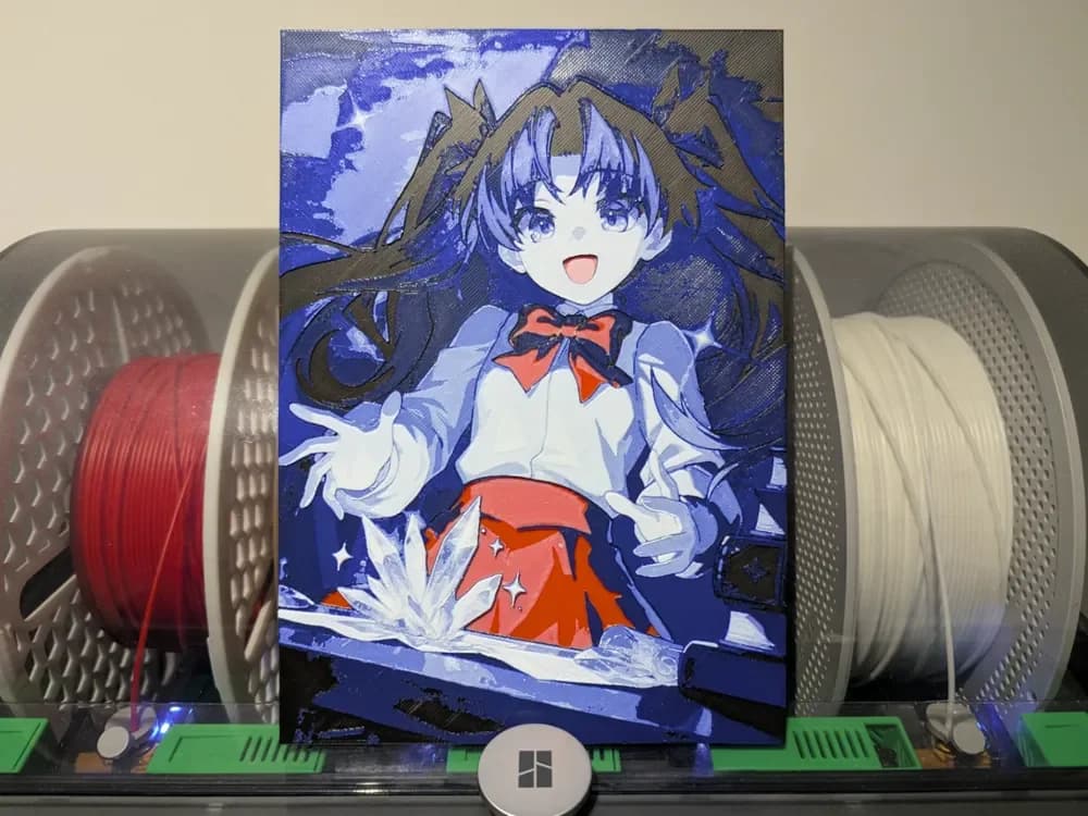Rin Tohsaka - Honkai Star Rail Honkai: Star Rail / Fate by Razel HueForge model: Rin Tohsaka - Honkai Star Rail Honkai: Star Rail / Fate by Razel