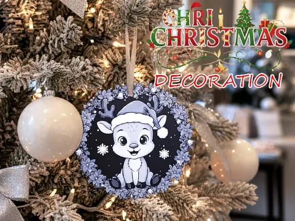 Baby Reindeer Deer Cervo Christmas Decoration Tree Baby Reindeer Deer Cervo Christmas Decoration Tree