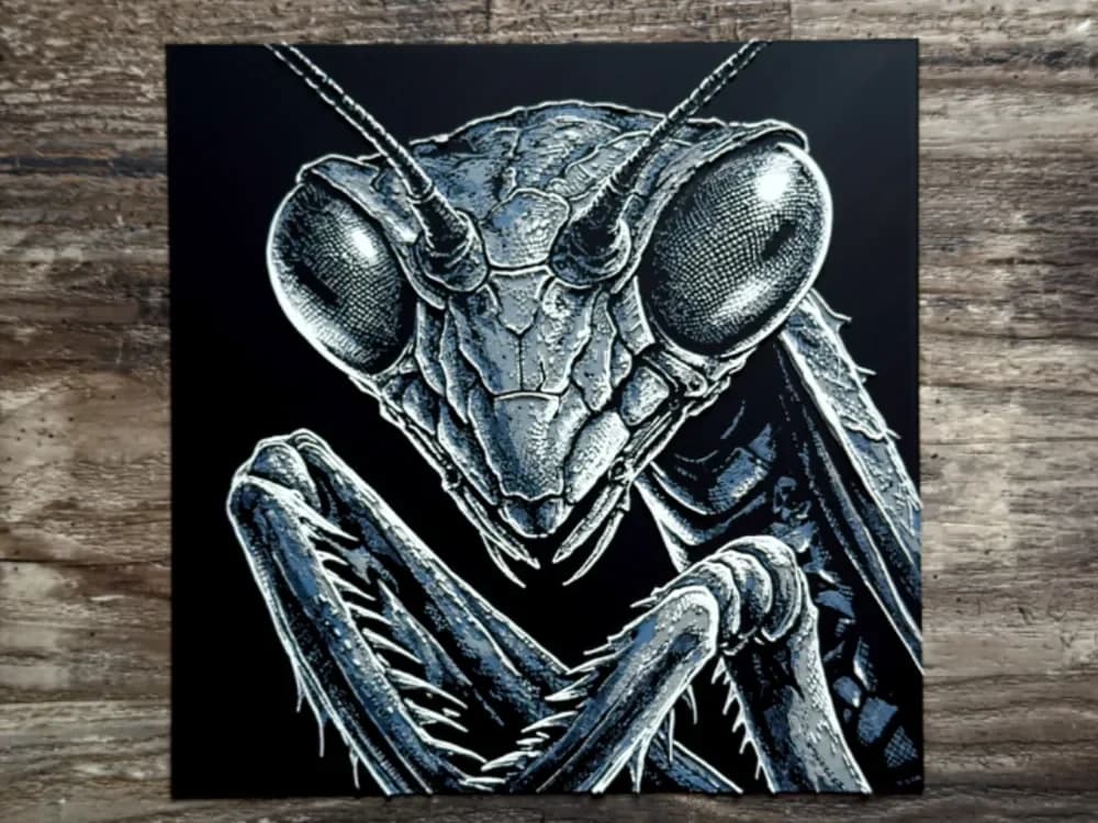 Praying Mantis HueForge Wildlife Series by novy HueForge model: Praying Mantis HueForge Wildlife Series by novy