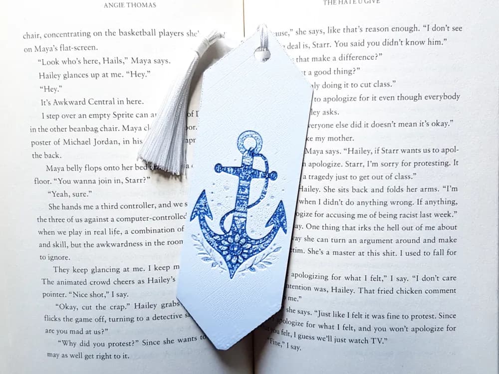 Bookmark, Anchor, Naval by Dame Jo HueForge model: Bookmark, Anchor, Naval by Dame Jo