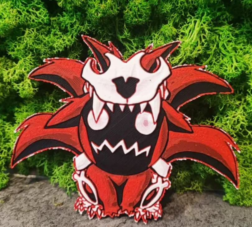 Mini Angry Naruto by Garuda3D HueForge model: Mini Angry Naruto by Garuda3D