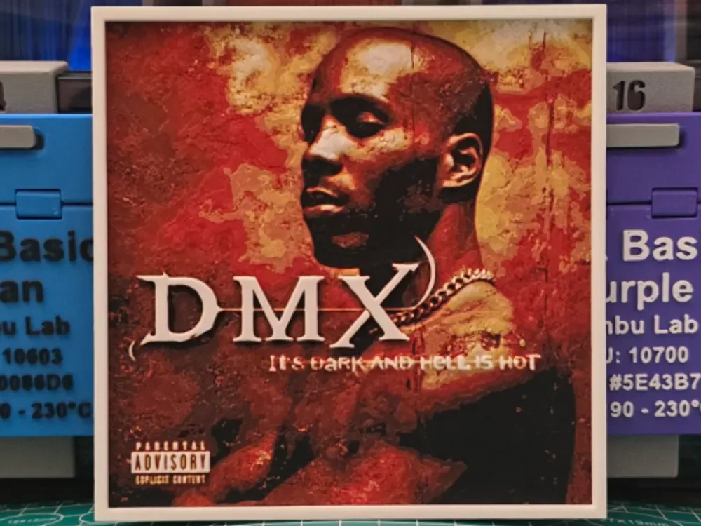 DMX "It's Dark and Hell Is Hot" Album - Hueforge by Lumpy3D HueForge model: DMX "It's Dark and Hell Is Hot" Album - Hueforge by Lumpy3D