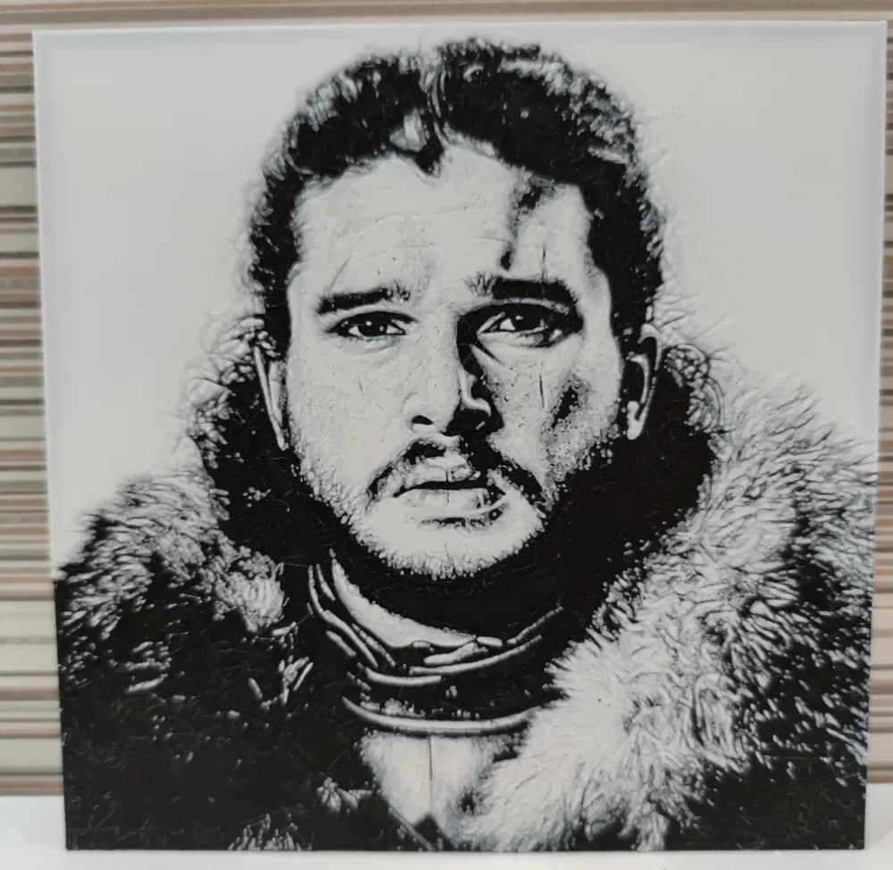 Hueforge Jon Nieve by Litolunar HueForge model: Hueforge Jon Nieve by Litolunar