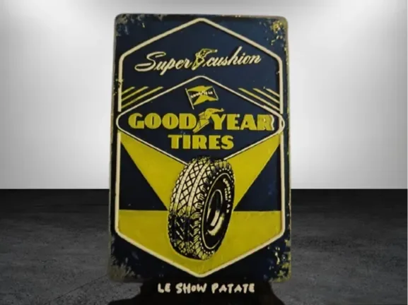 Plaques vintage GoodYear Hueforge by leshowpatate HueForge model: Plaques vintage GoodYear Hueforge by leshowpatate
