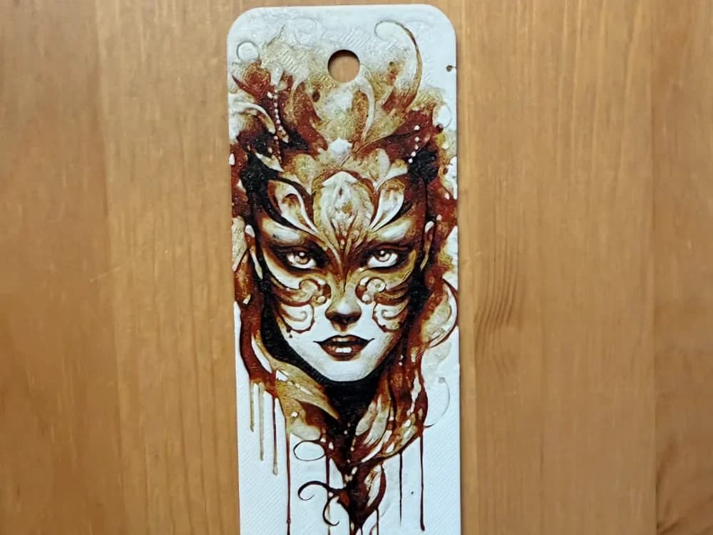 Gorgeous Bookmark by Morganja HueForge model: Gorgeous Bookmark by Morganja