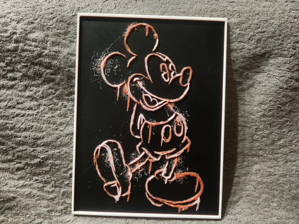 Steamboat Willie - HueForge by keko HueForge model: Steamboat Willie - HueForge by keko