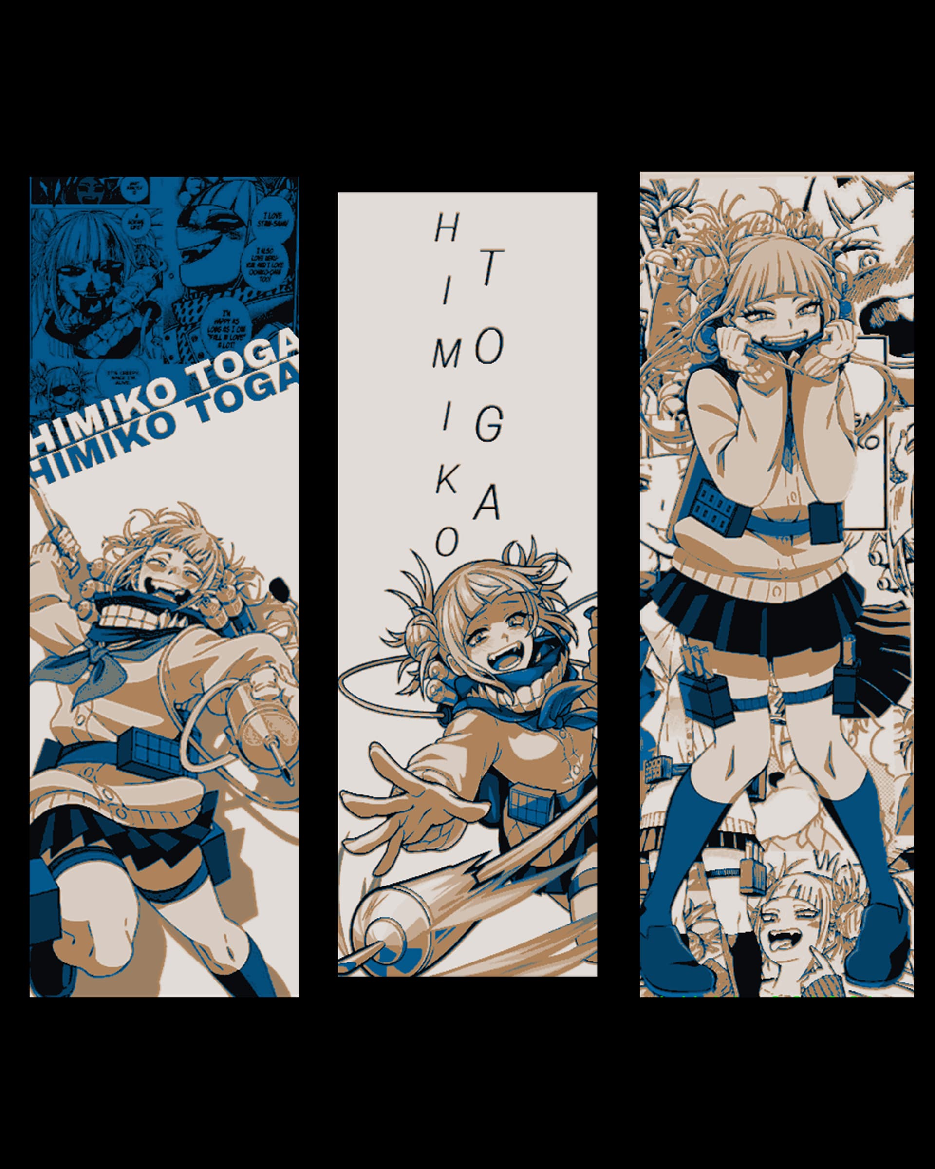 My Hero Academia Character Himiko Toga - The shapeshifting Villain Set of bookmarks by BooneCo3d HueForge model: My Hero Academia Character Himiko Toga - The shapeshifting Villain Set of bookmarks by BooneCo3d