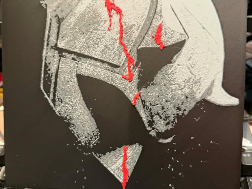 Daredevil Born Again Season 2 'Cracks' Hueforge by IslandLooter HueForge model: Daredevil Born Again Season 2 'Cracks' Hueforge by IslandLooter