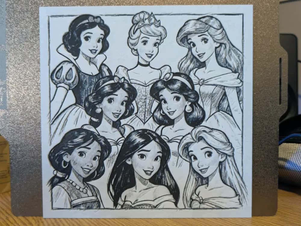 Princess portrait - hueforge Princess portrait - hueforge