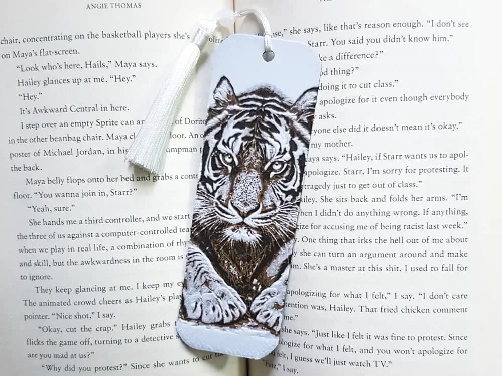 bookmark, Tiger, Hueforge by Dame Jo HueForge model: bookmark, Tiger, Hueforge by Dame Jo
