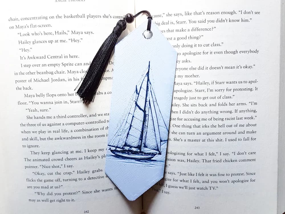 Bookmark, Sailboat by Dame Jo HueForge model: Bookmark, Sailboat by Dame Jo