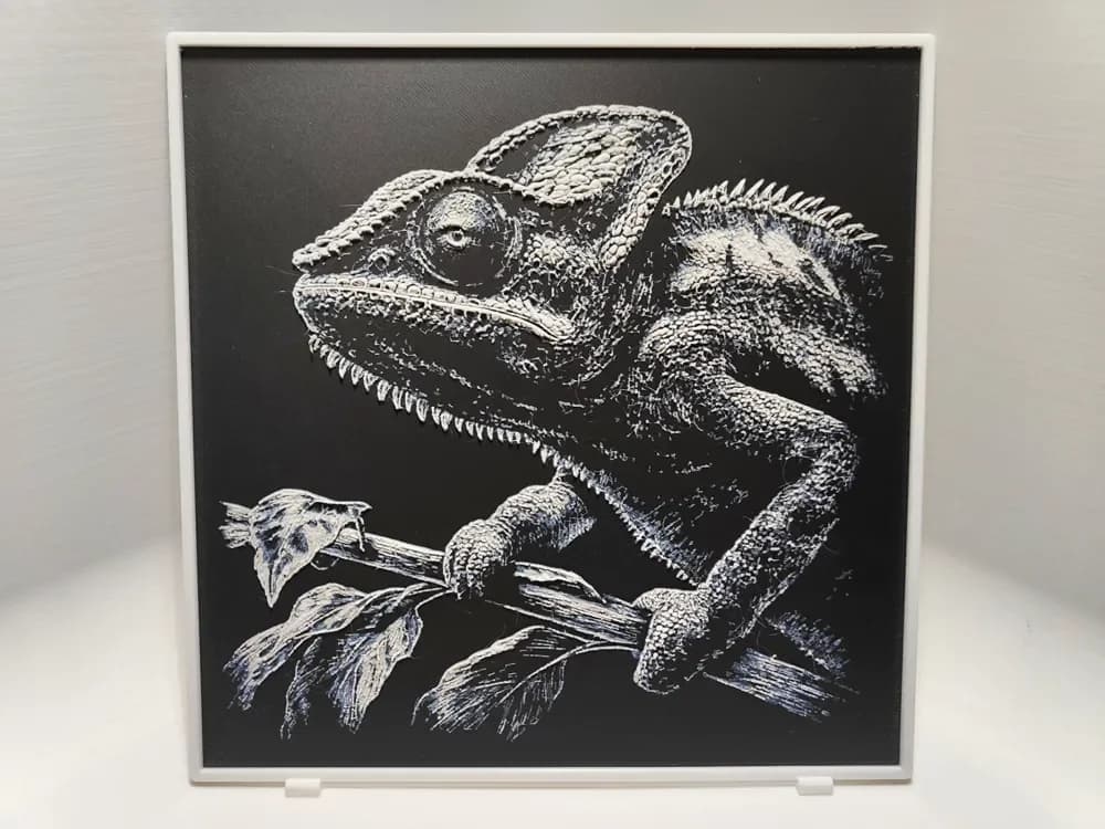 Chameleon - Hueforge by BeaN HueForge model: Chameleon - Hueforge by BeaN