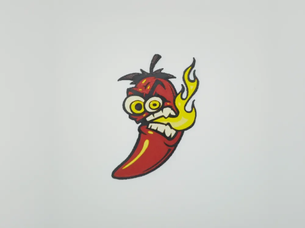 Sticker Chili Fire by Kactus Fpv HueForge model: Sticker Chili Fire by Kactus Fpv