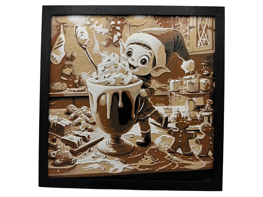 HueForge model: Elf on the Shelf - Hot Chocolate by Canadian Gamer