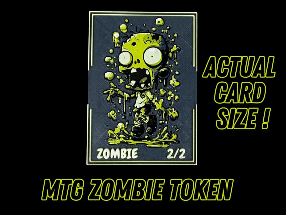 HueForge model: Zombie Token - Magic the Gathering by Canadian Gamer