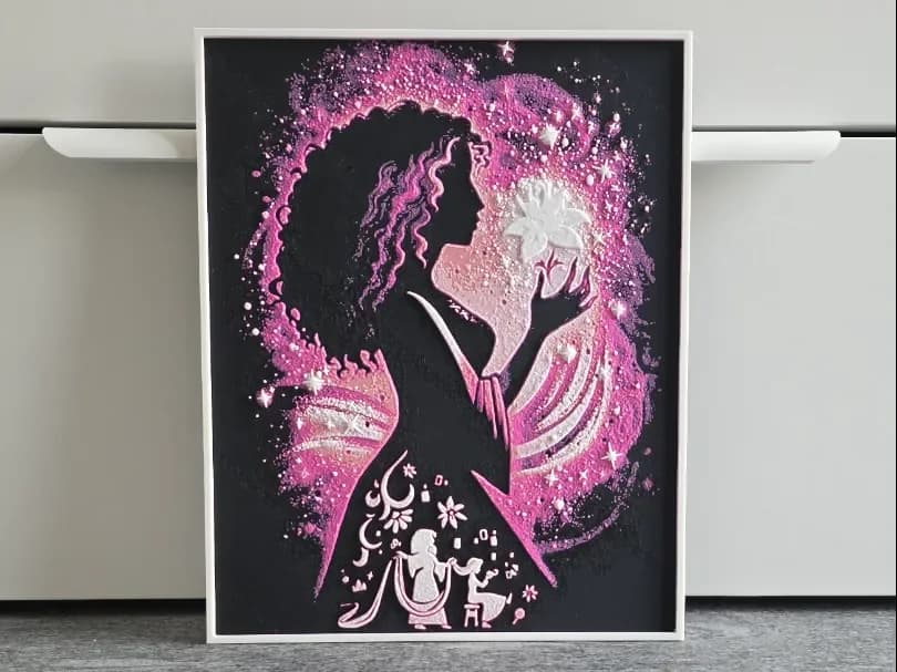 Disney Tangled Mother Gothel Hueforge by RIVY3Dprint HueForge model: Disney Tangled Mother Gothel Hueforge by RIVY3Dprint