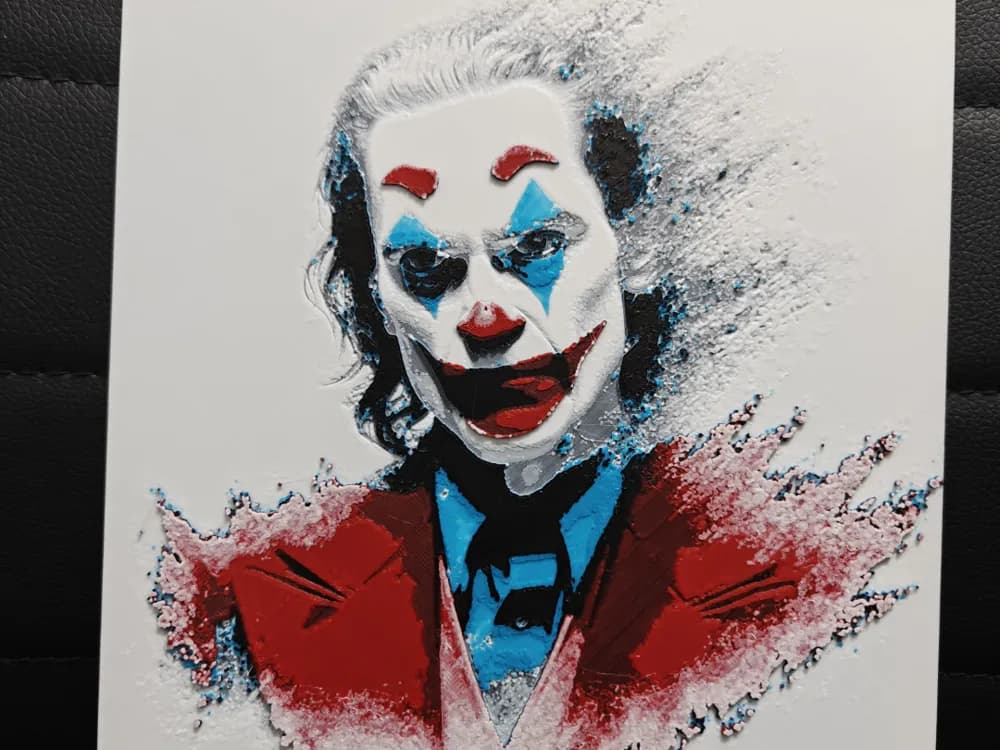 Joker Joaquin Phoenix by TheHueforgeLady HueForge model: Joker Joaquin Phoenix by TheHueforgeLady
