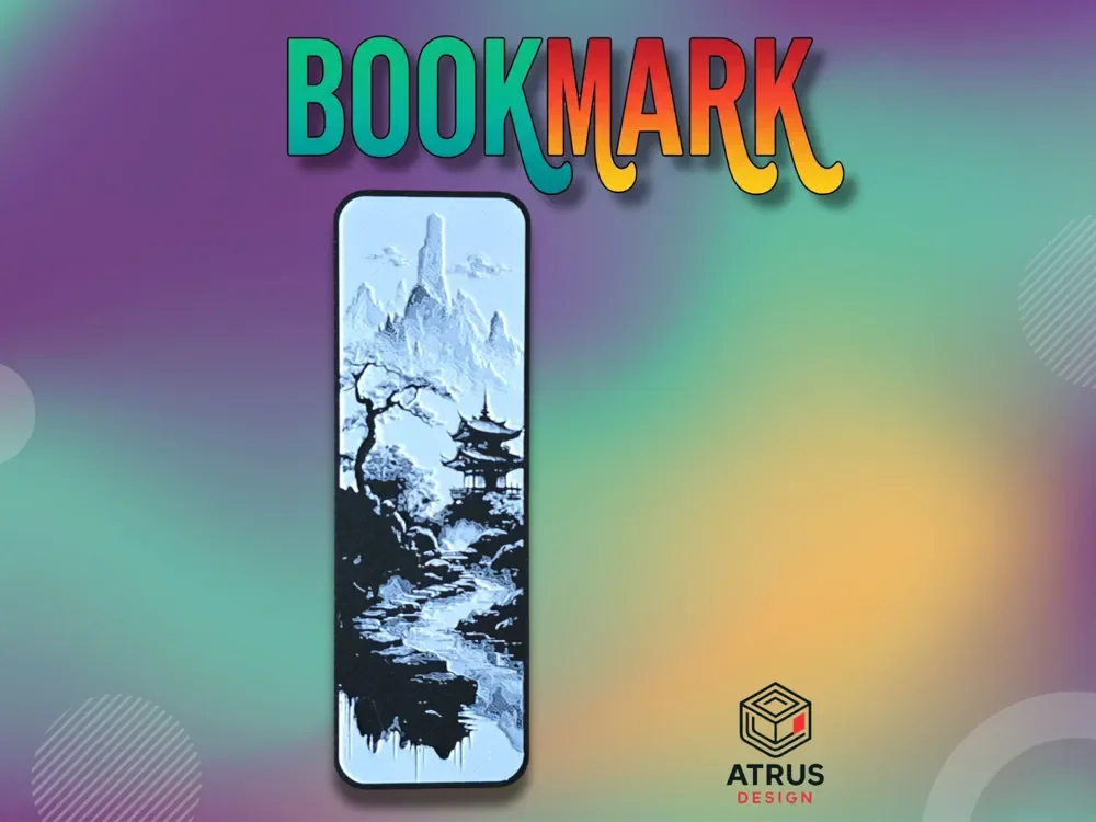 Japan 3 Bookmark by Atrus Design HueForge model: Japan 3 Bookmark by Atrus Design