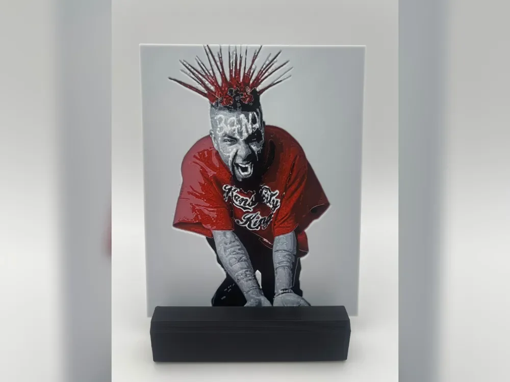 Tech N9ne Scream HueForge Print by Thadius HueForge model: Tech N9ne Scream HueForge Print by Thadius