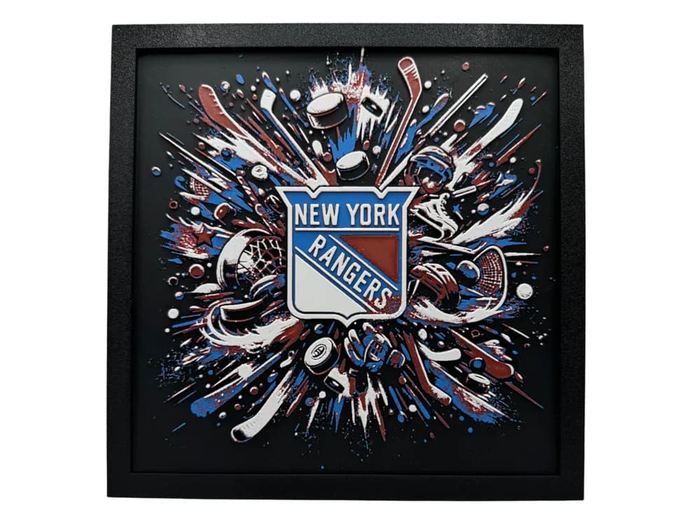 HueForge model: New York Rangers - NHL Hueforge by Canadian Gamer