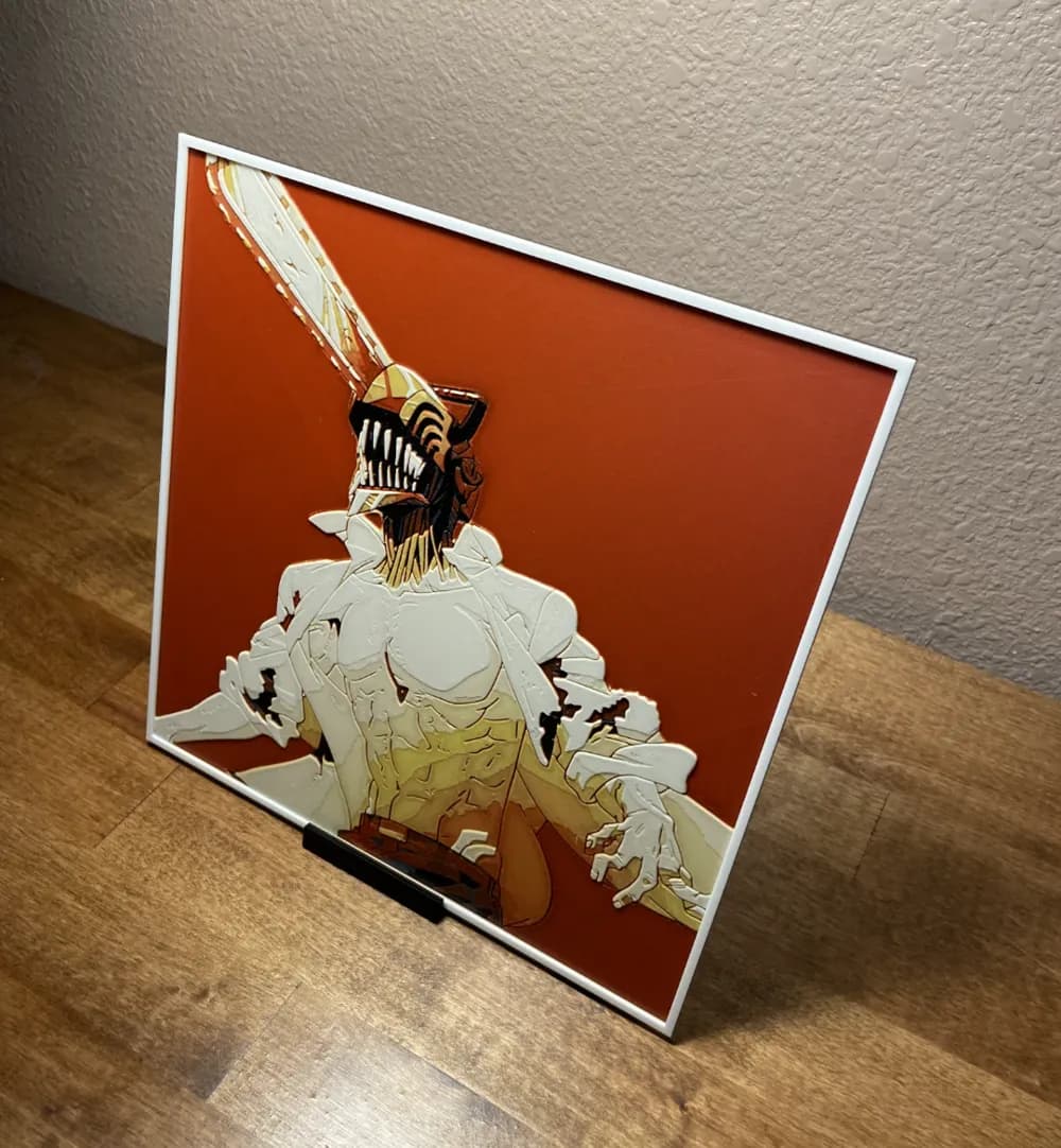 HueForge model: Hueforge - Chainsaw Man - Denji Demon Form by Cloudy Nostalgia