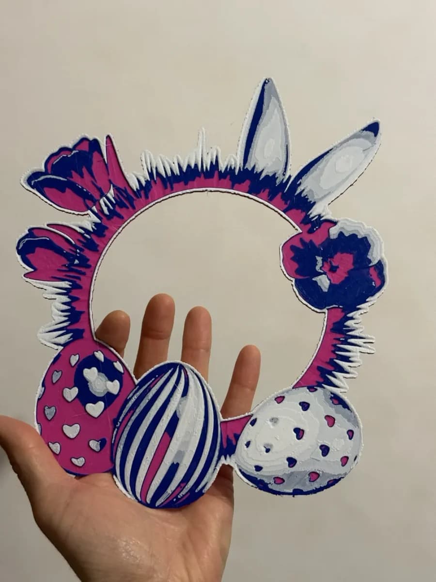 Easter decoration home HueForge by enricoRE HueForge model: Easter decoration home HueForge by enricoRE