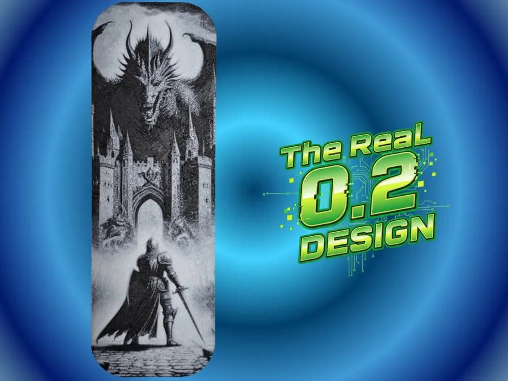 Knight and Dragon Bookmark 0.2 and 0.4 by Atrus Design HueForge model: Knight and Dragon Bookmark 0.2 and 0.4 by Atrus Design