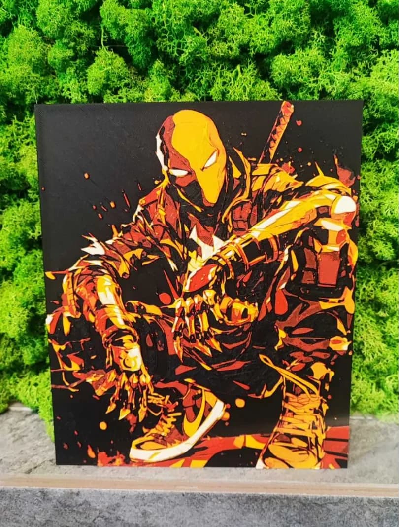 Deadshot Nike by Garuda3D HueForge model: Deadshot Nike by Garuda3D