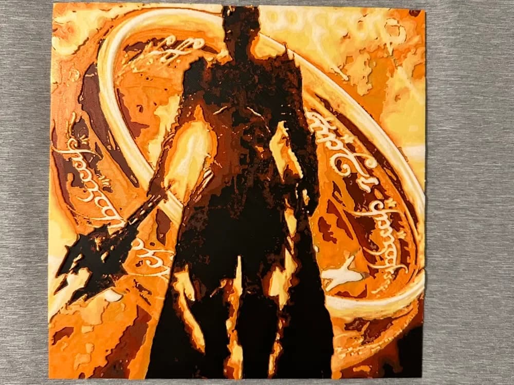 HueForge model: Sauron Hueforge, Lord of the Rings by Hey Ben