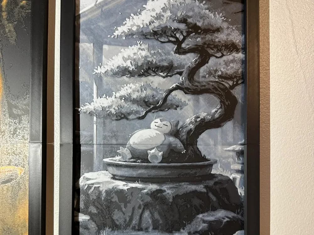 HueForge model: Snorlax 2-piece Hueforge by Hey Ben