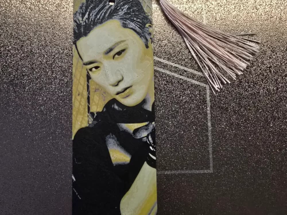 Ateez Bookmark - San by 3D-Mentiel HueForge model: Ateez Bookmark - San by 3D-Mentiel