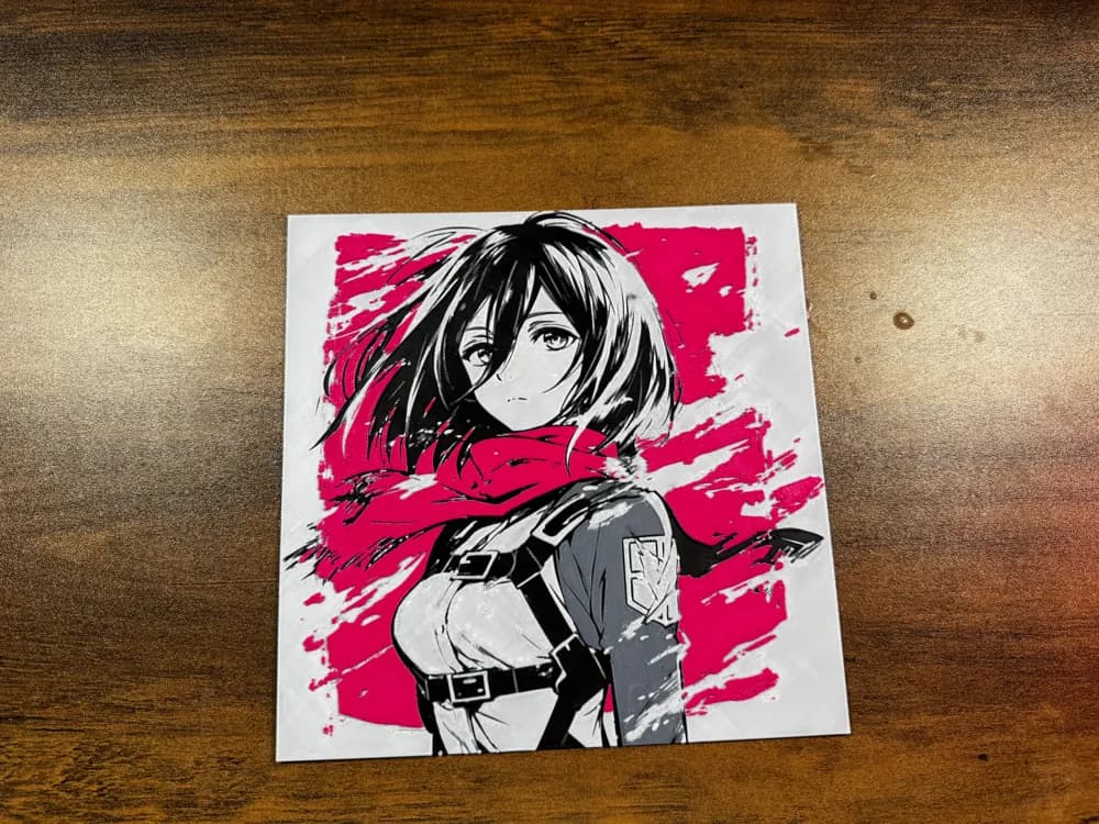 Mikasa Ackerman – HueForge Print by 3D Prints By Vic HueForge model: Mikasa Ackerman – HueForge Print by 3D Prints By Vic
