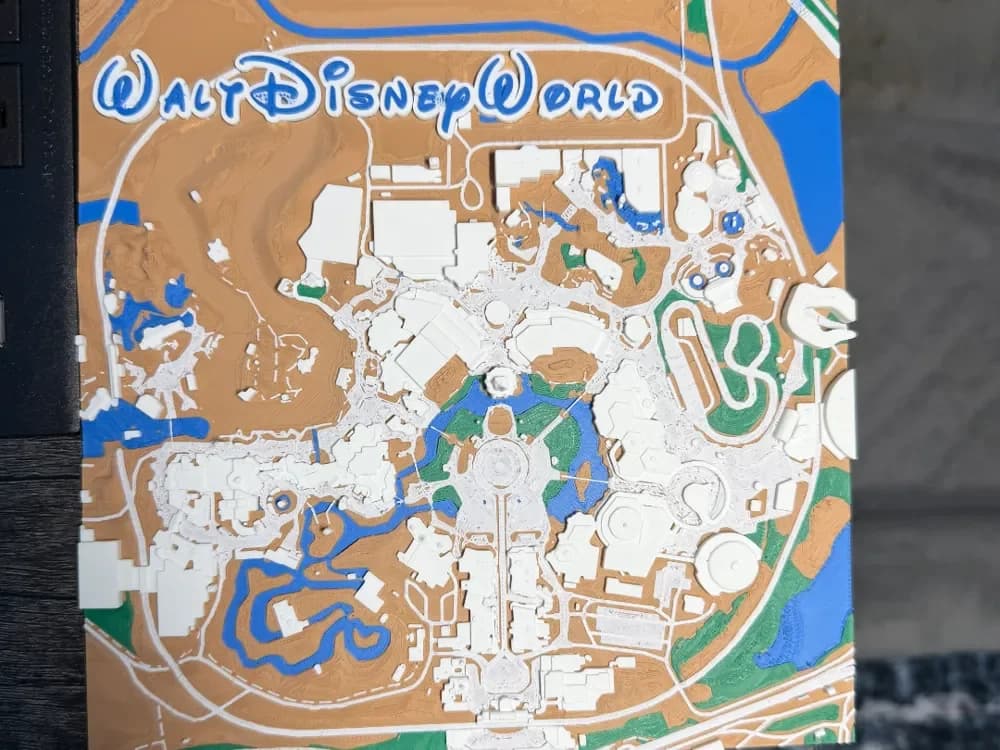 Disney World 3D Map Disney World 3D Map