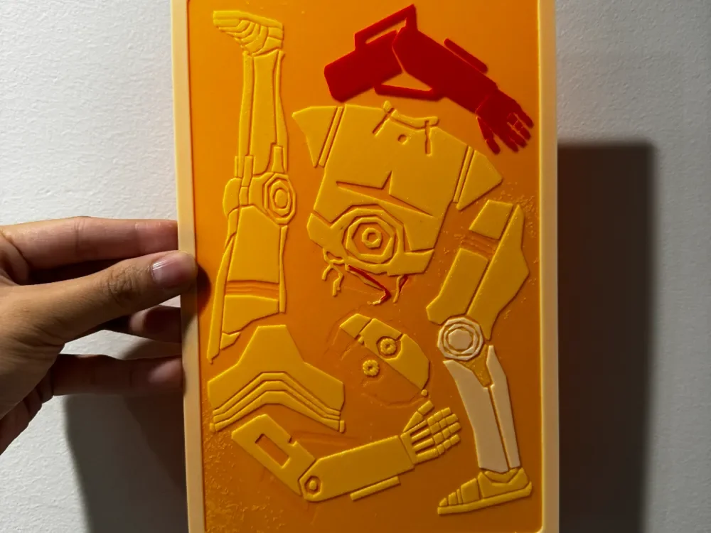 Minimalist C3PO - Hueforge Print by cyanidesugar HueForge model: Minimalist C3PO - Hueforge Print by cyanidesugar
