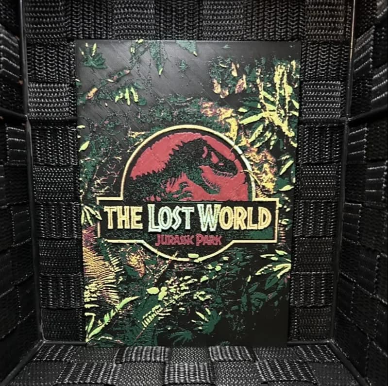 Hueforge Movie Poster - The Lost World - by JoDau HueForge model: Hueforge Movie Poster - The Lost World - by JoDau
