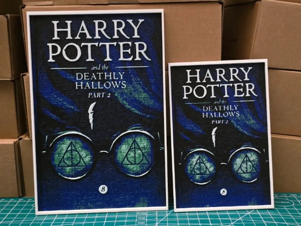 HueForge model: Harry Potter and the Deathly Hallows Part 2 Poster by Lumpy3D