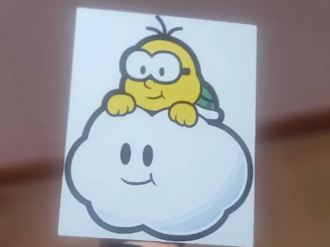 Lakitu Mario by Poly3D HueForge model: Lakitu Mario by Poly3D