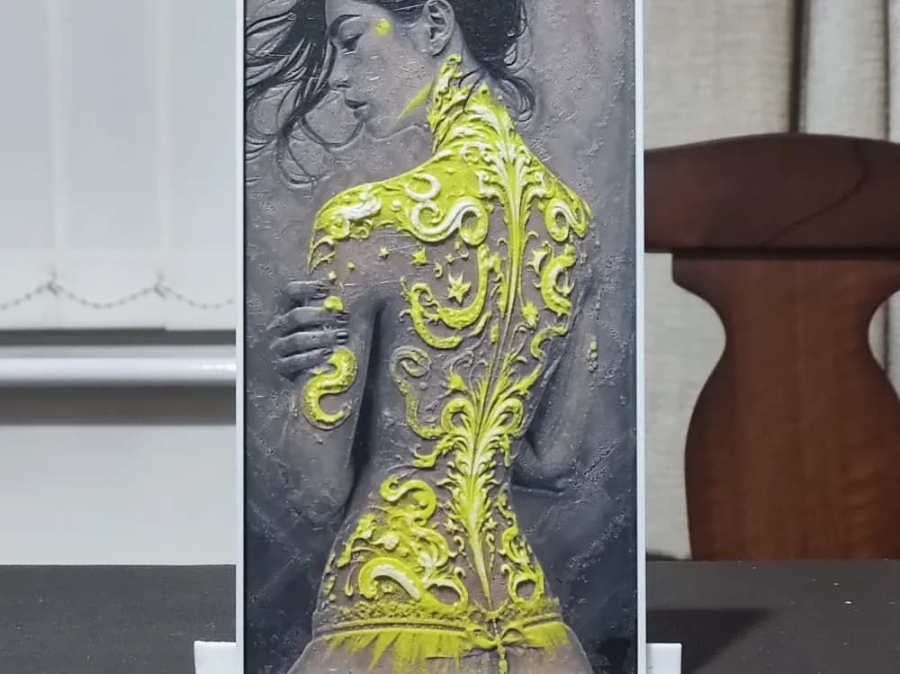 Neon Tattoo - HueForge 4 Color by BoDad HueForge model: Neon Tattoo - HueForge 4 Color by BoDad
