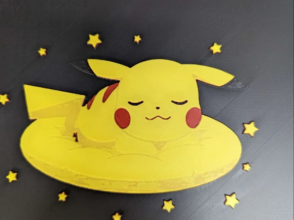 hueforge pikachu v8 by ZombiePaint3D HueForge model: hueforge pikachu v8 by ZombiePaint3D