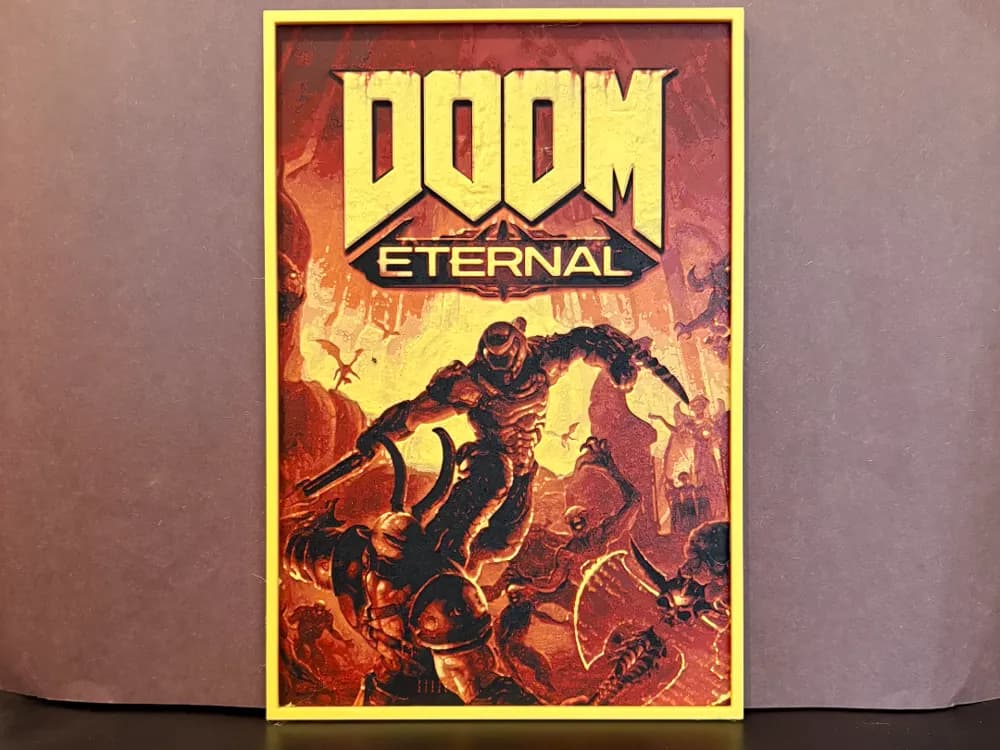 Doom Eternal Hueforge by Estiv HueForge model: Doom Eternal Hueforge by Estiv