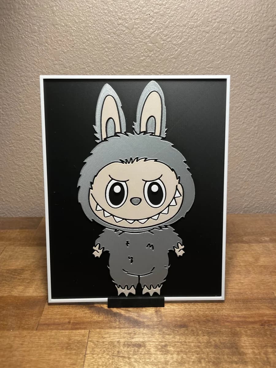 Labubu by Cloudy Nostalgia HueForge model: Labubu by Cloudy Nostalgia