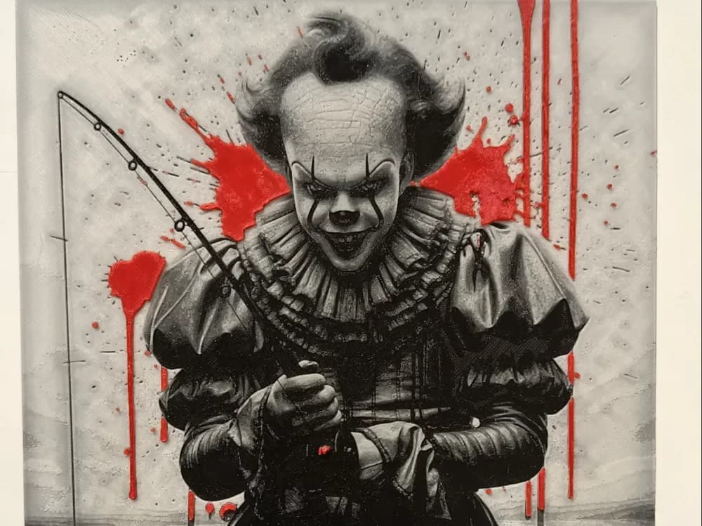 IT - PennywiseHueforge by 3DNesy HueForge model: IT - PennywiseHueforge by 3DNesy